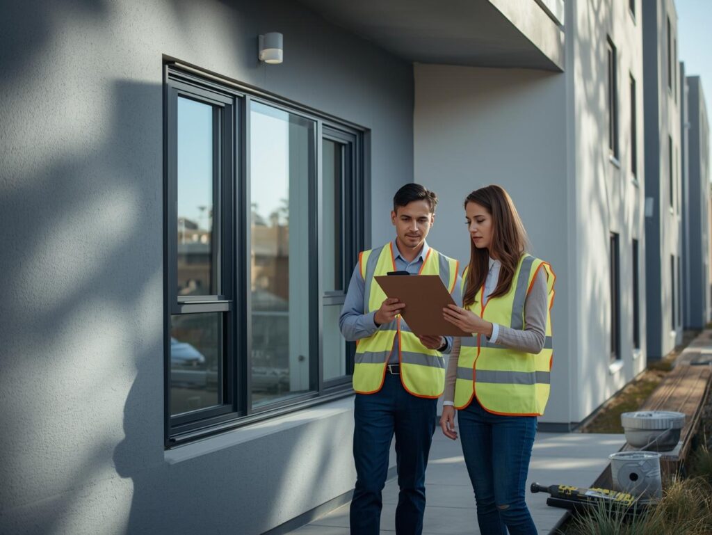 Maintenance staff coordinating repairs for BMC property management Madison, representing proactive and professional service.